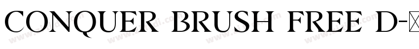 Conquer Brush Free D字体转换